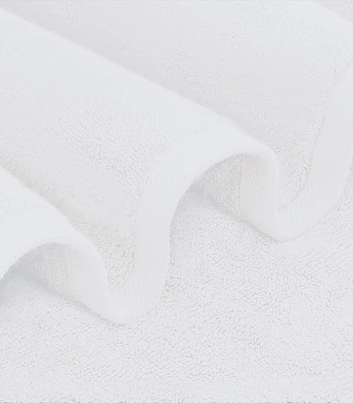 Bath Towel White 04 Bath Linen 4pc Set – White - Image 5