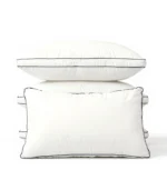 Double Piping White Pillow - Image 2