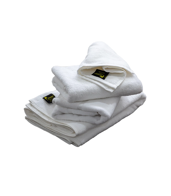 towel white Bath Linen 4pc Set – White - Image 6